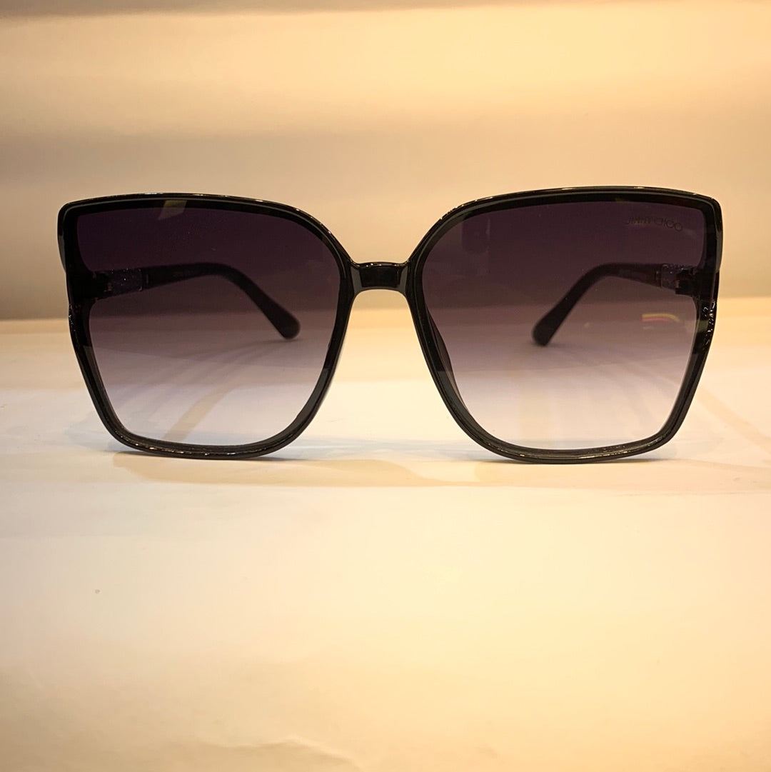 MIJ Black Frame Black Shade Unisex Sunglasses A30109 63 14 141