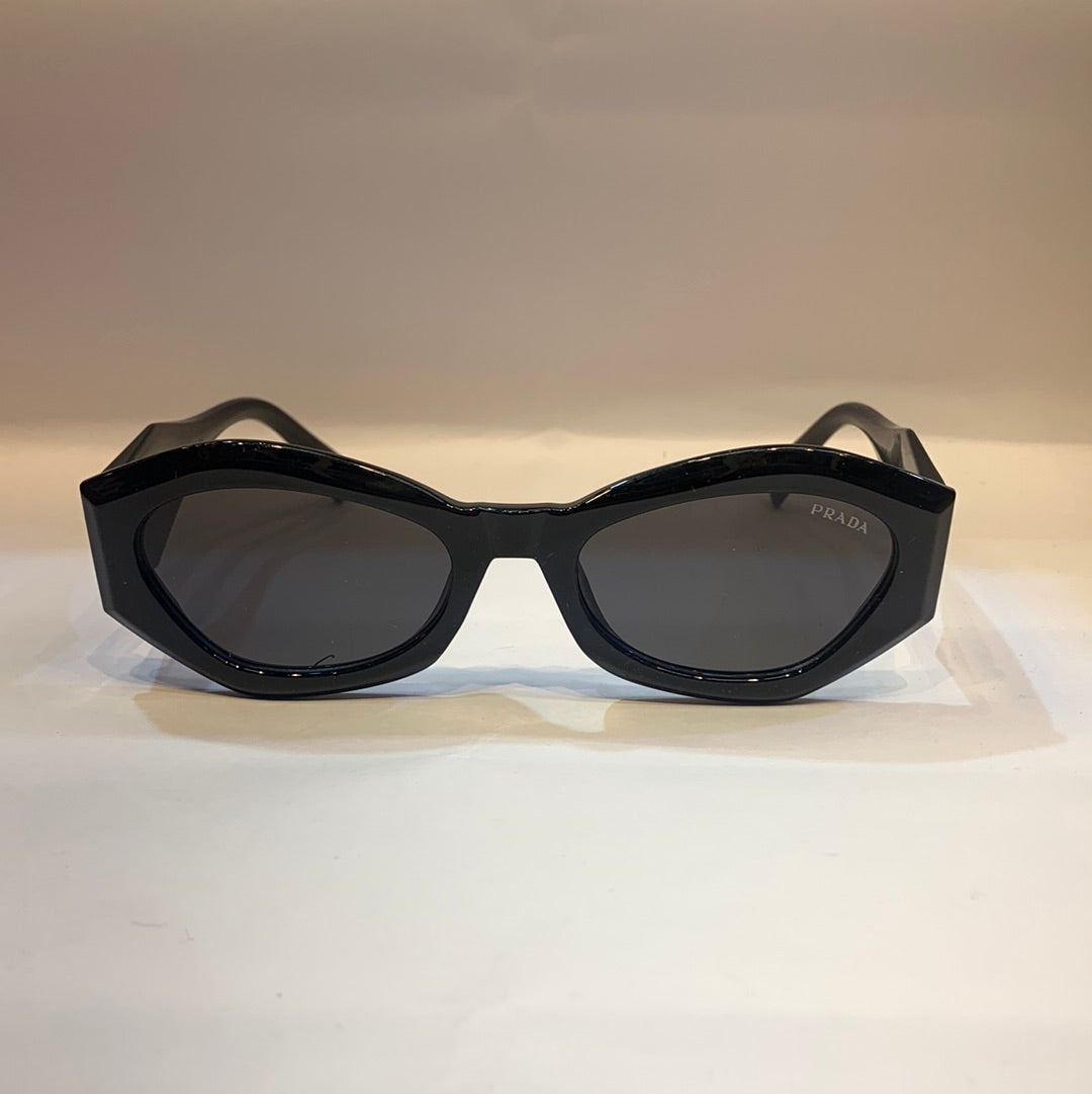 ARP Glossy Black Frame Black Shade Unisex Sunglass