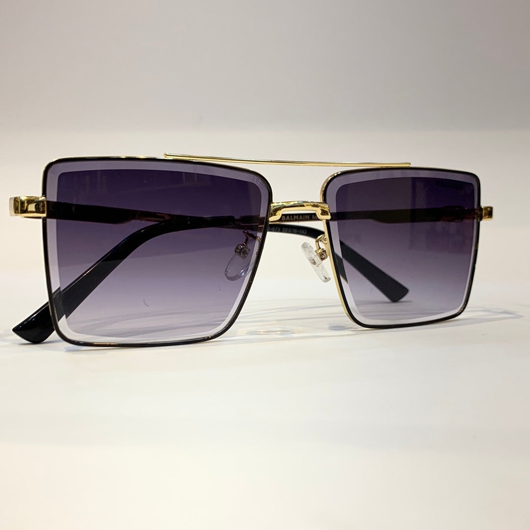 Lab Bal Golden Frame Purple Shade Sunglass B80-67355 16-143