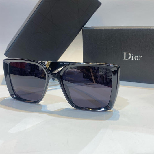 OID Black Frame Black Shade Unisex Branded Sunglasses 2049 C1 50 18-140