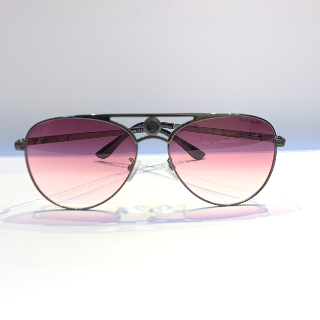 Lab Bal Black Frame Pink Shade Sunglass B85-7257 12-142