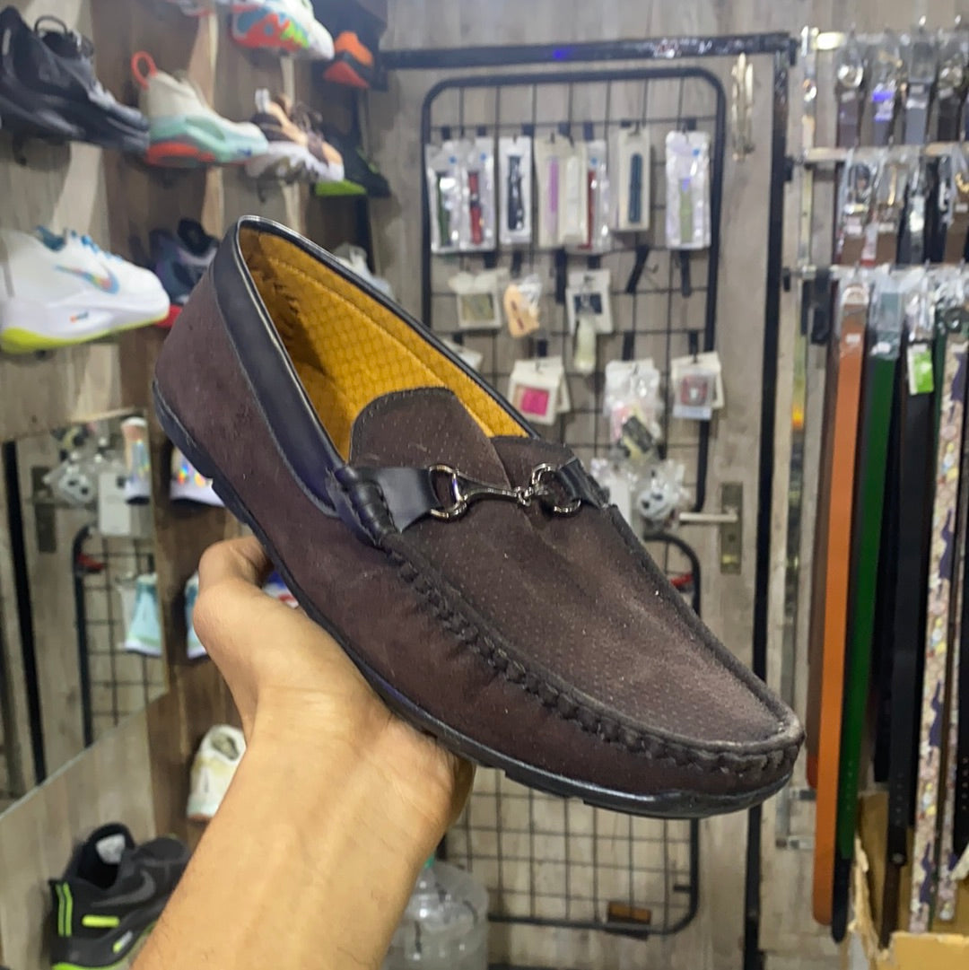 Brown Buckle Loafers Formal Shoes