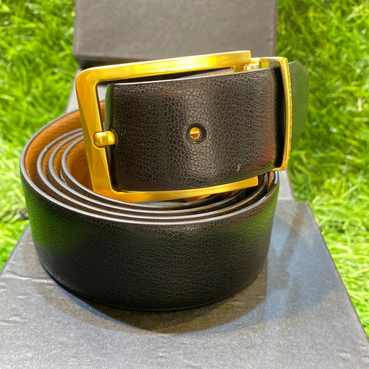 Branded Imported Italian Leather Double Sided Men’s Belt With Brand Box 900442