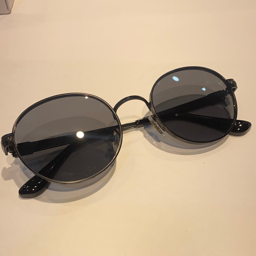 Black Fram Printed Branded Luxury Sunglasses LV1123 C2 57 15-140