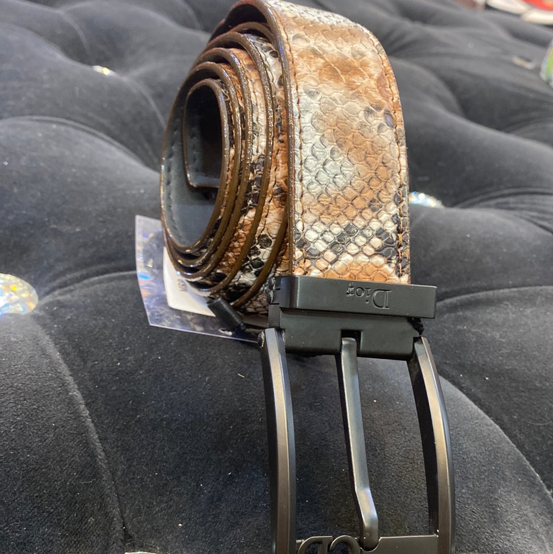 OID Black Colour Buckle Brown Colour Genuine Leather Men’s Belt 801047