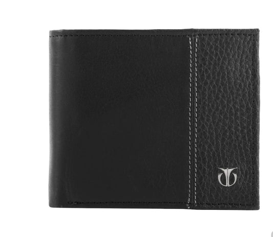 Titan Black Leather Bifold Wallet TW111LM1BK