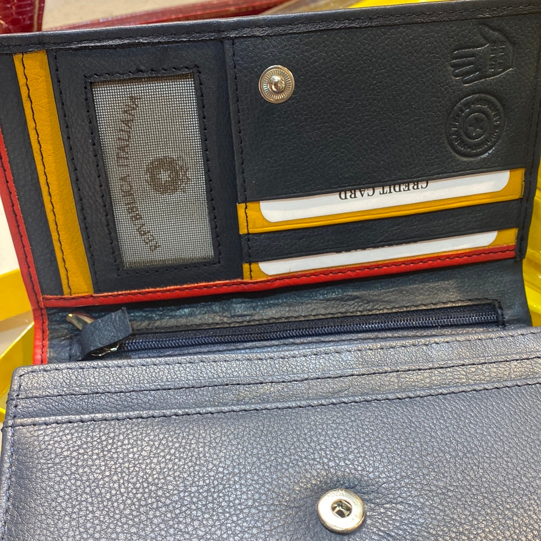 Navy Blue Colour Long Wallet Clutch 208 Ladies Wallet