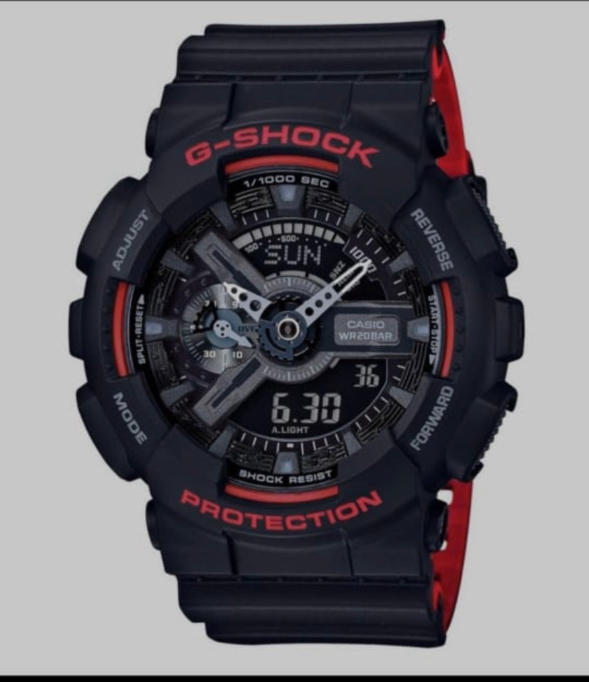 Black Red Sports World Time with Original Box 400994