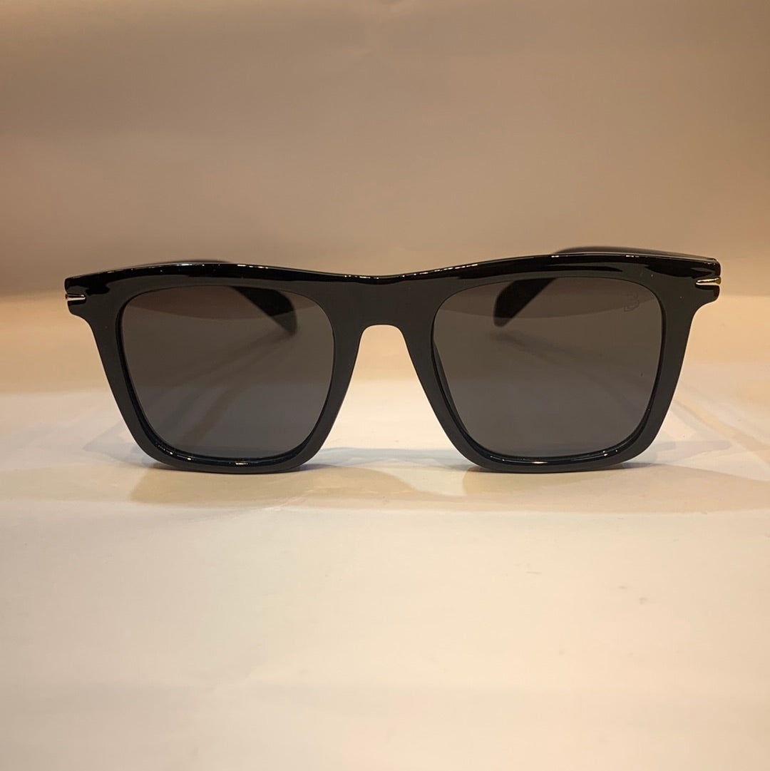 VID Black Frame Black Shade Unisex Sunglasses B2209 56 15-148