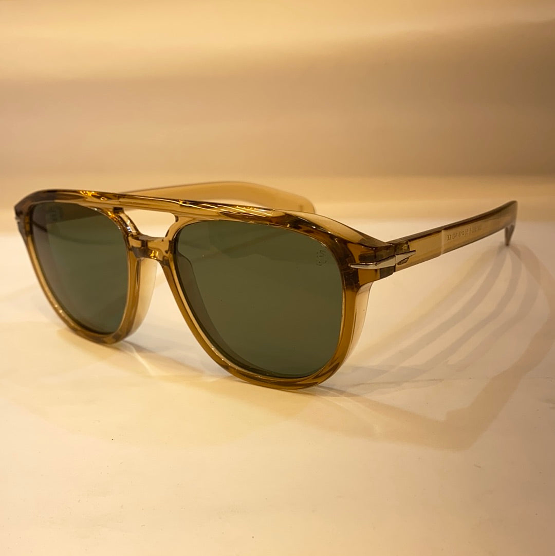 VAD Transparent Frame Green Shade Unisex Sunglasses UM1880 6 55 18 143
