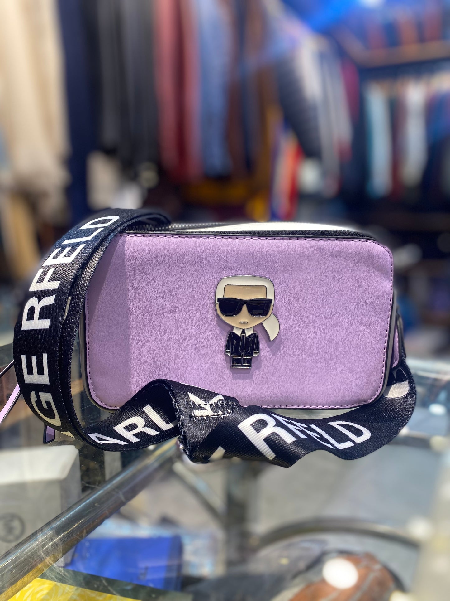 Purple Colour RAK KAR Fashionable Side Sling Bag 400799