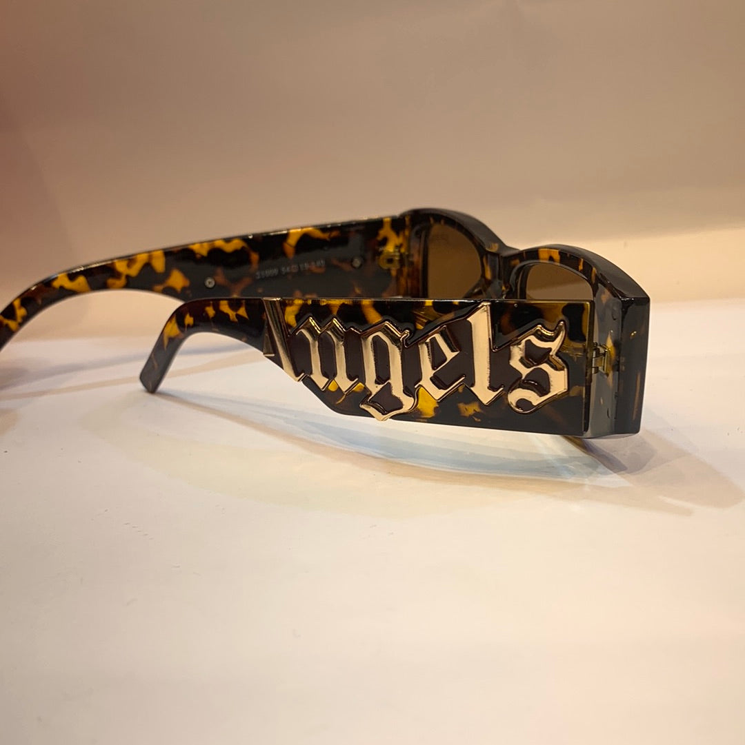LAP Glossy Leopard Brown Frame Brown Shade Unisex Branded Sunglasses 21009 54 19 140