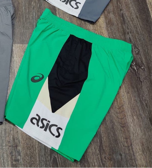 ISA Green Colour With Isa Big Logo NS Fabric Shorts 491836