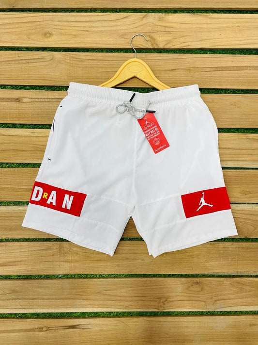 JOR ROJ White Colour With Red Strip Ns Fabric Imported Shorts 108633