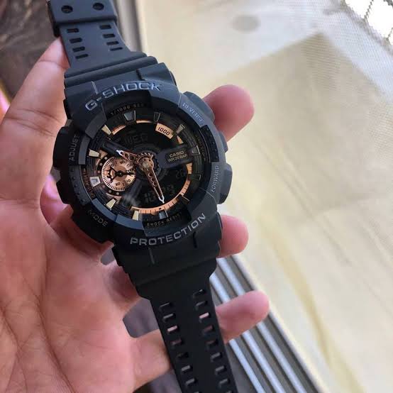 HSG Black Copper Water Resistant Sports Watch