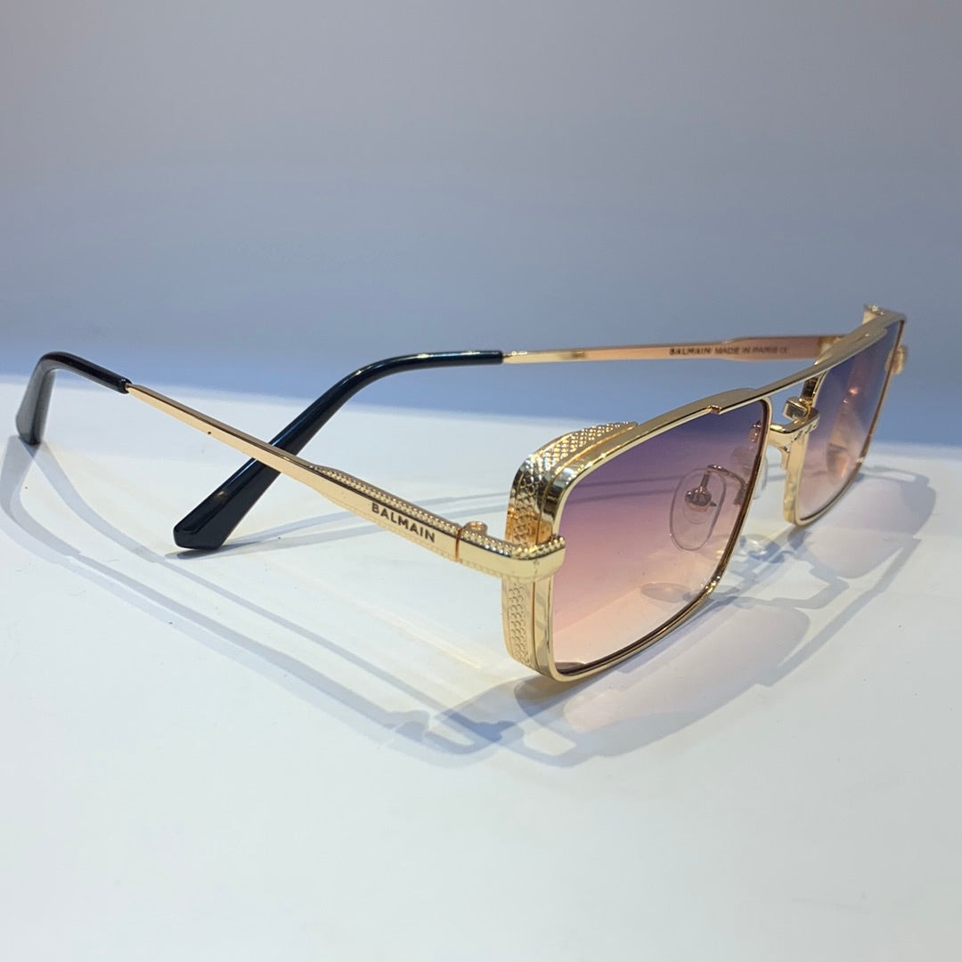 Lab Bal Golden Frame Purple Shade Sunglass B80-676 53 20-144