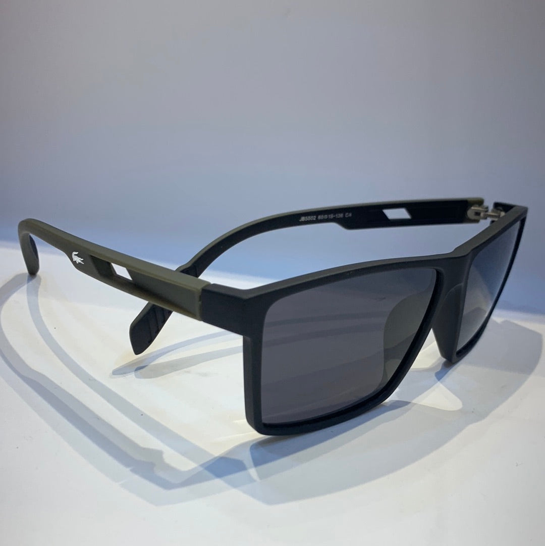 Cal Black Olive Green Frame Black Shade Sunglass JB5502 60 15-136 C4