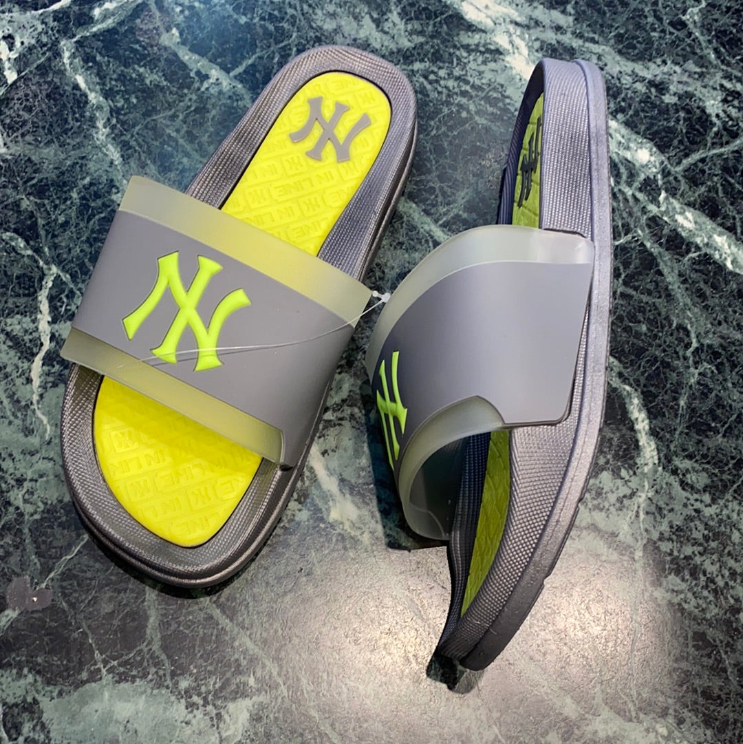 Neon grey slippers