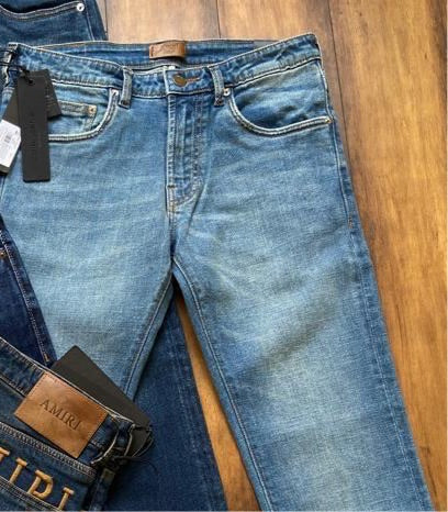 IMA Navy Blue Colour Faded Design Surplus Straight Fit Men’s Jeans 254183