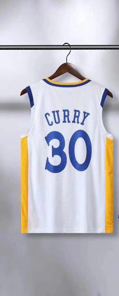 White Blue Yellow Colour Curry 30 Jersey Imported Quality