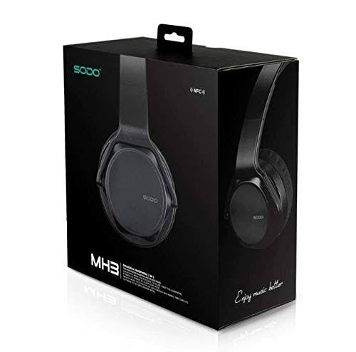 Sodo MH3 Headphone BT Headset (Black) + Speaker