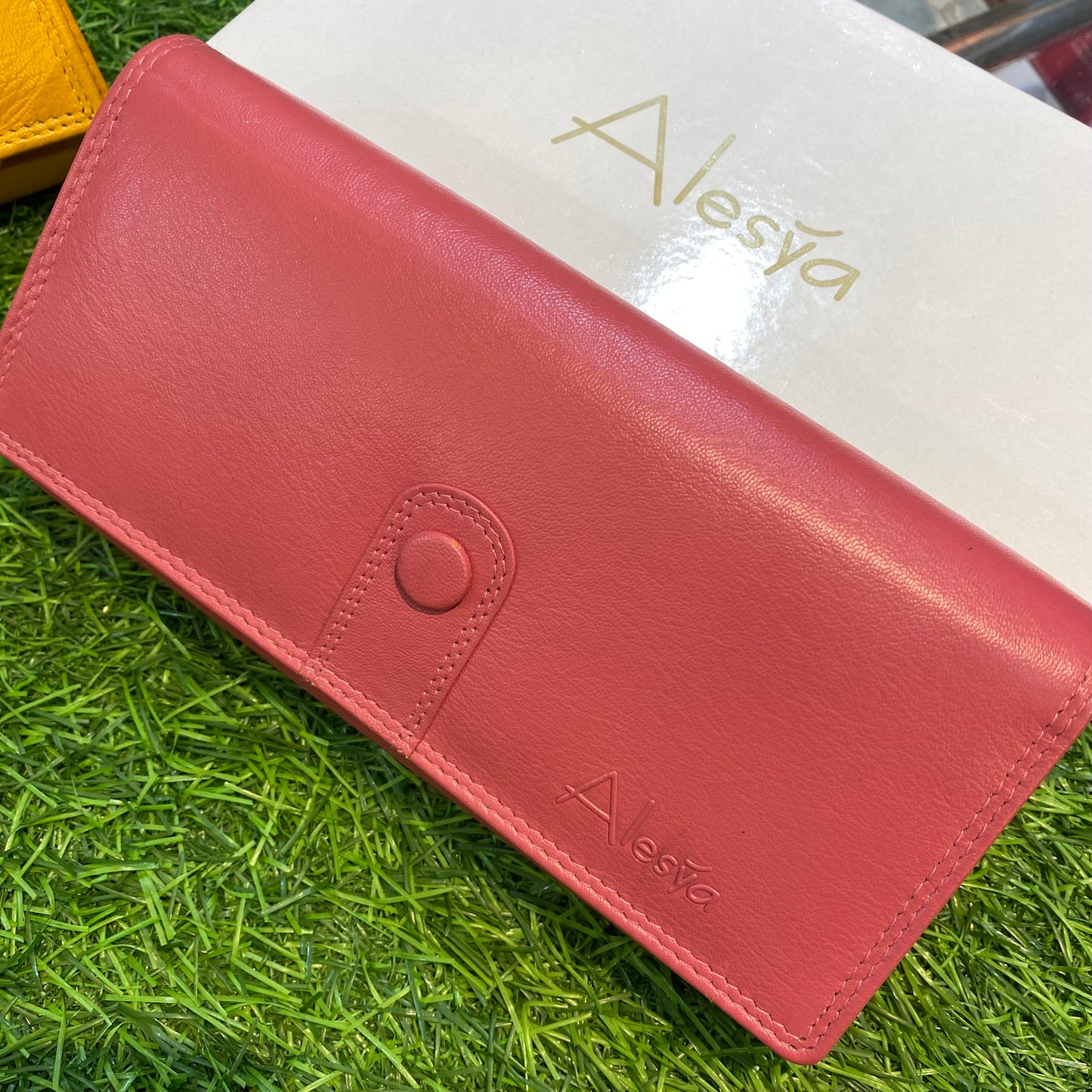 Alesya Ladies Wallet Clutch Genuine Leather Art No 117