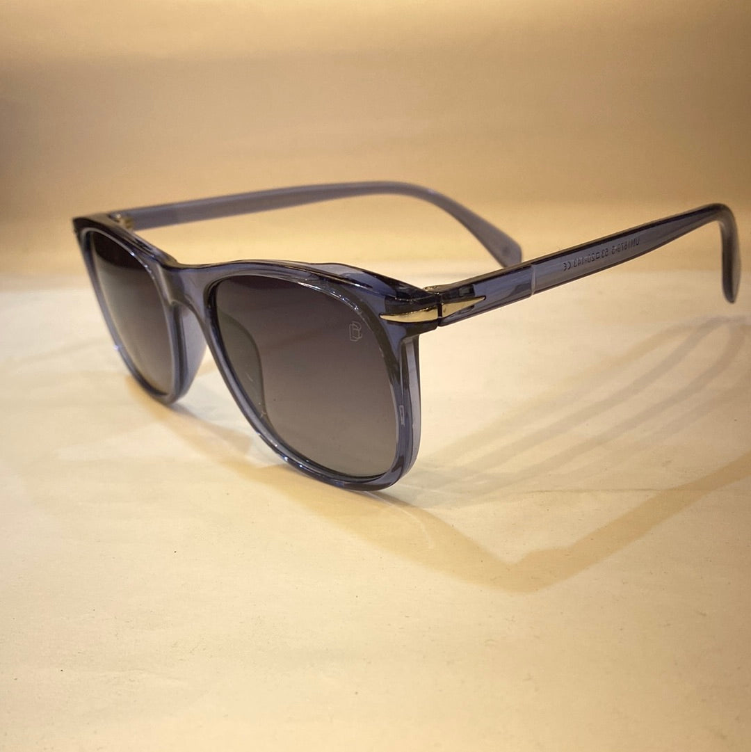 VAD Blue Transparent Frame Blue Shade Unisex Sunglasses UM1879 5 53 20 143