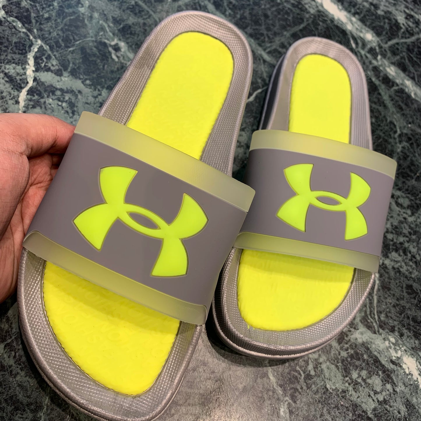 Neon Grey slippers