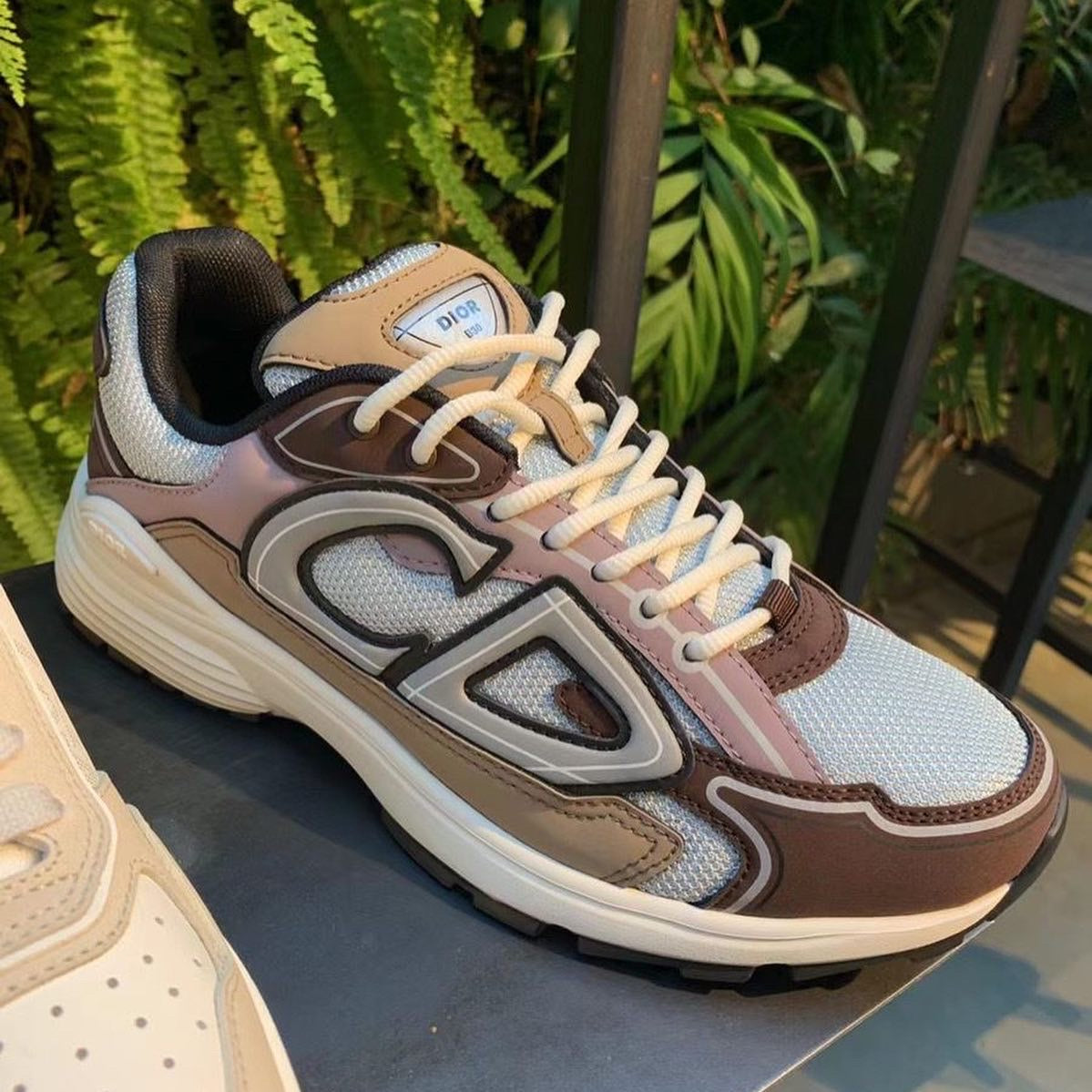Pink Brown OID Men's Designer Luxury Sneakers CD Track Runner Sports Shoes