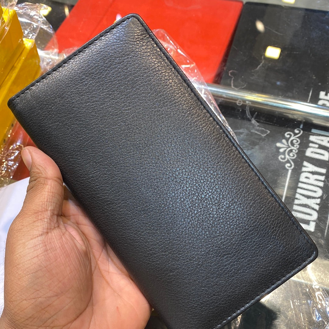 Nero Black Colour Long Wallet Clutch Val 01 Ladies Wallet