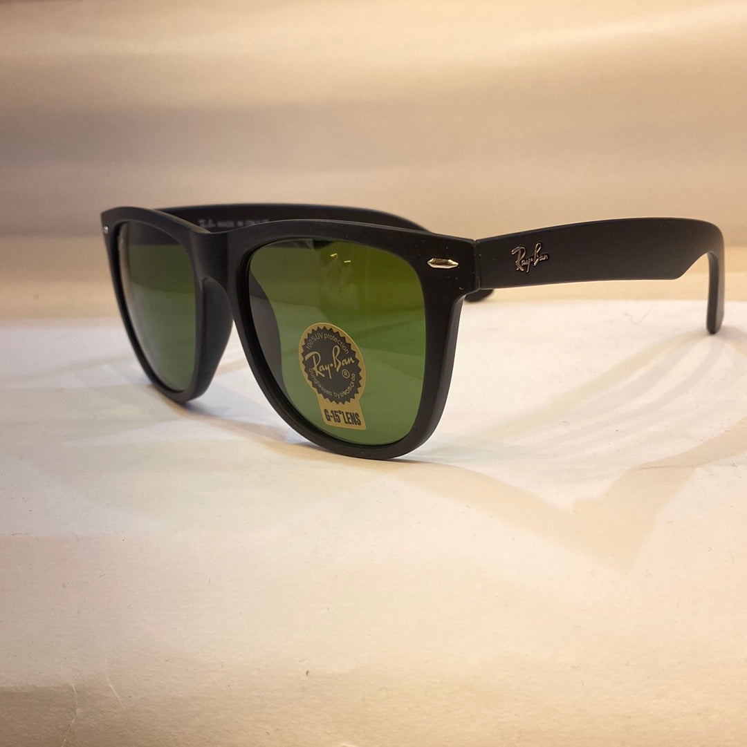 YAR RB Black Matte Frame Green Shade Unisex Big Size Sunglasses RB2140 902 54 18 3N