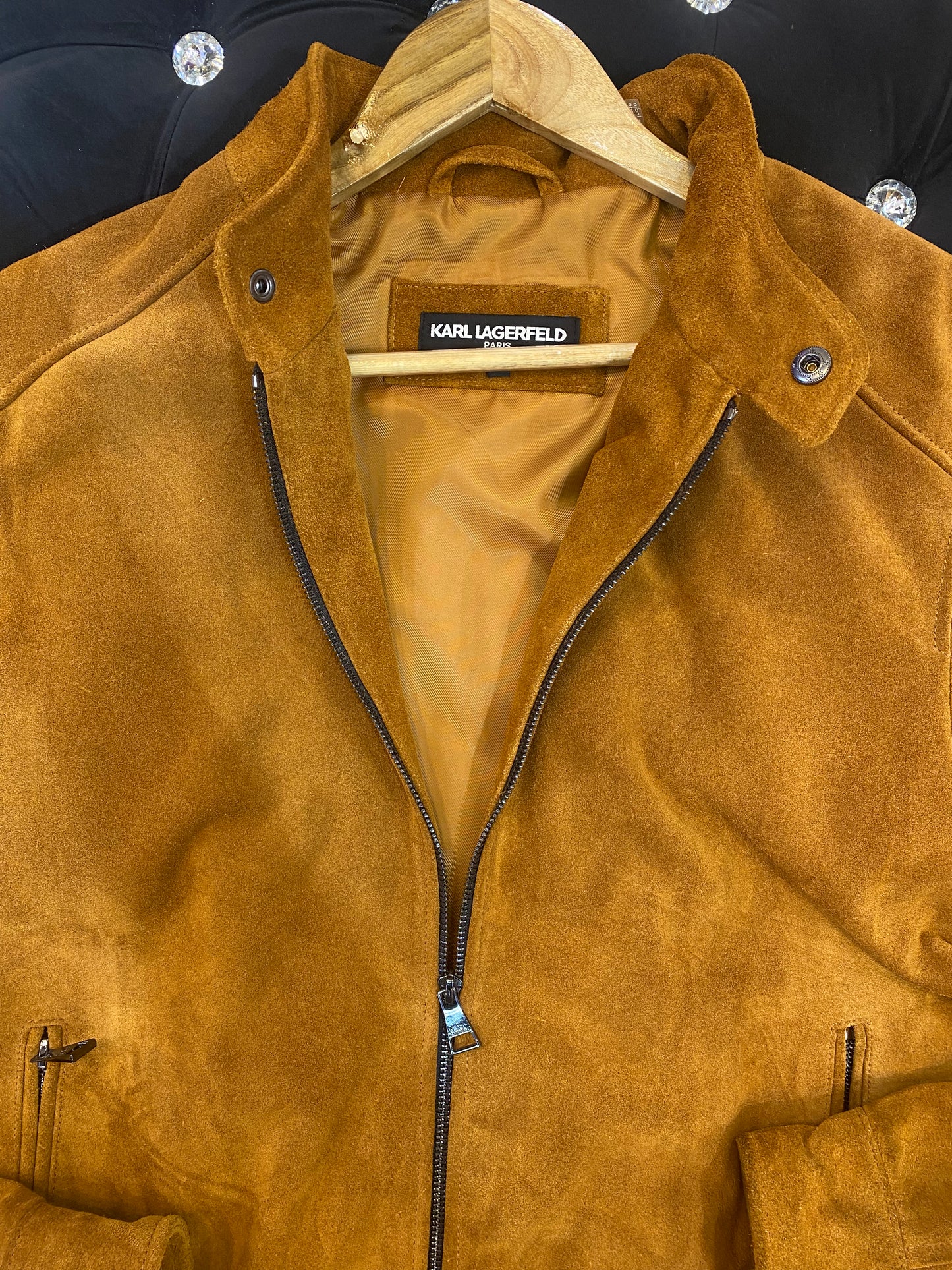 KAR RAK Brown Colour Suede Leather Men’s Heavy Jacket
