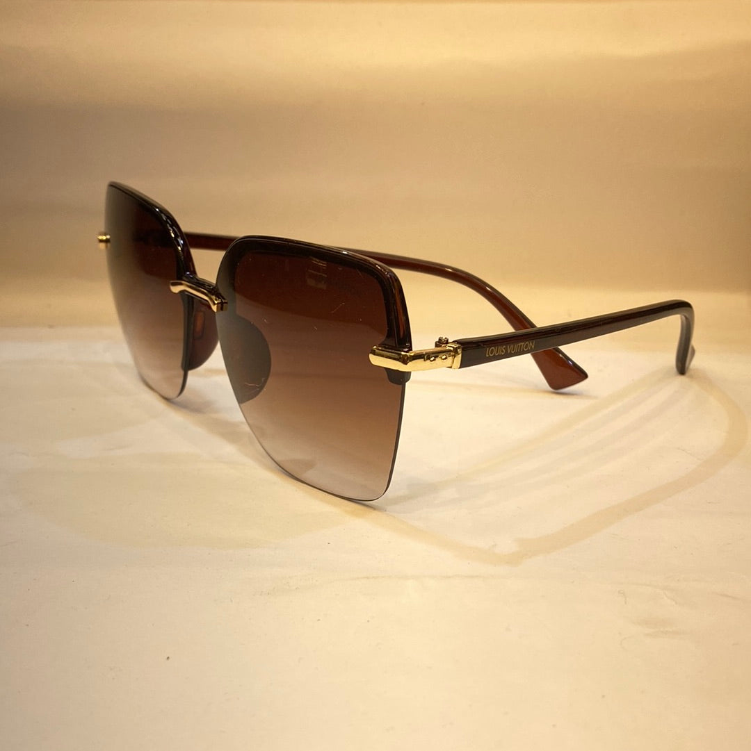UOL Brown Frame Brown Shade Unisex Sunglasses A30110 63 13 143