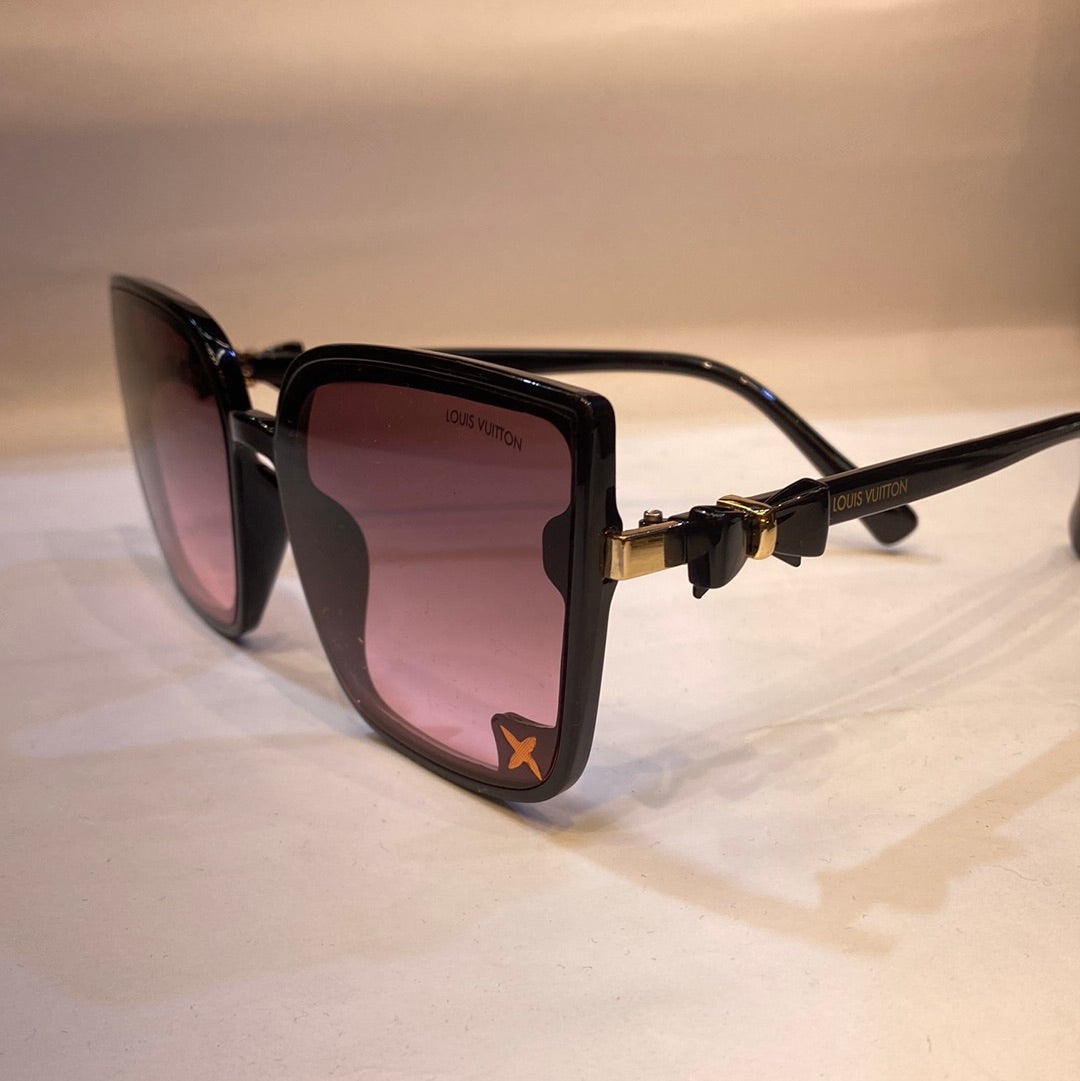 UOL Black Frame Purple Shade Unisex Sunglasses A30119 60 17 143