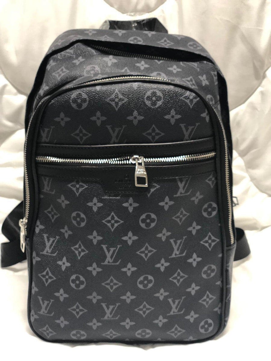 Vl UOL Black Colour Monogram Design Premium Quality Backpack