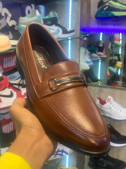 Brown Buckle Loafer Formal shoes
