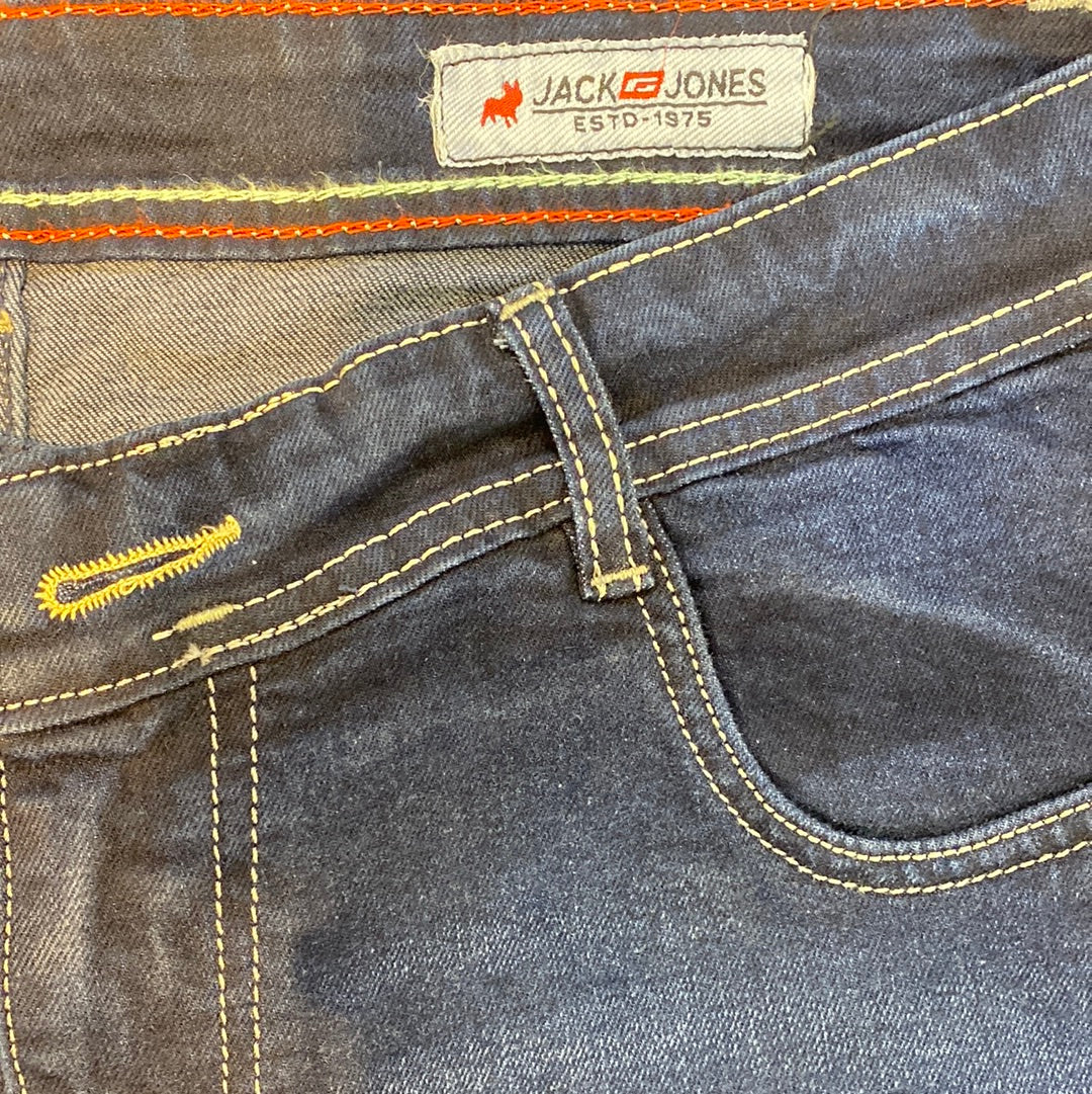 Jack JJ Navy Blue Denim Straight Fit plain jeans Branded Designers Men’s Jeans JJ 1975 NO. 008953441 AAA1