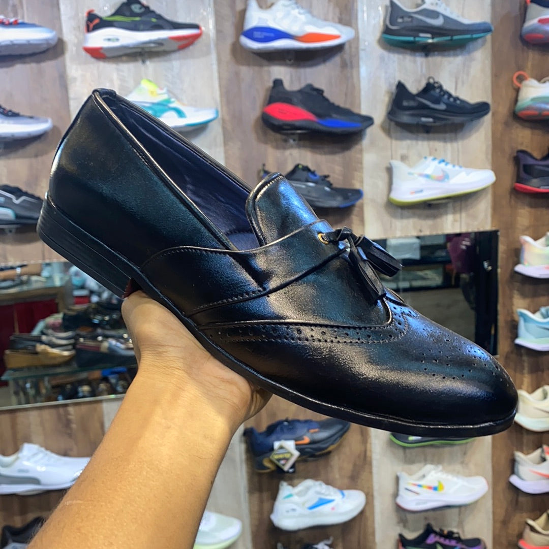 Black Tassel Loafer Formal Shoes