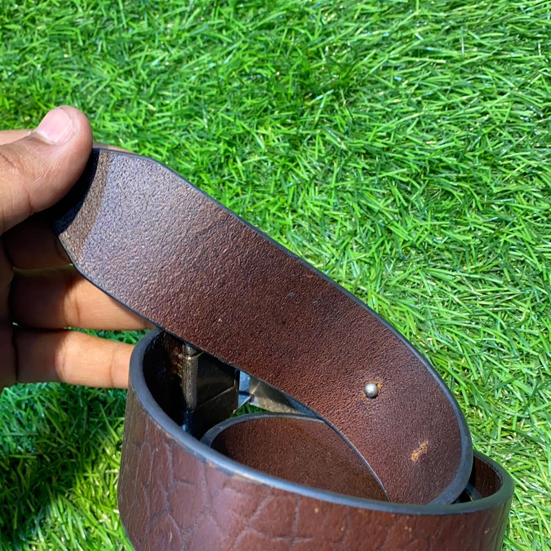Men’s Genuine Leather Belt (Brown) 900106