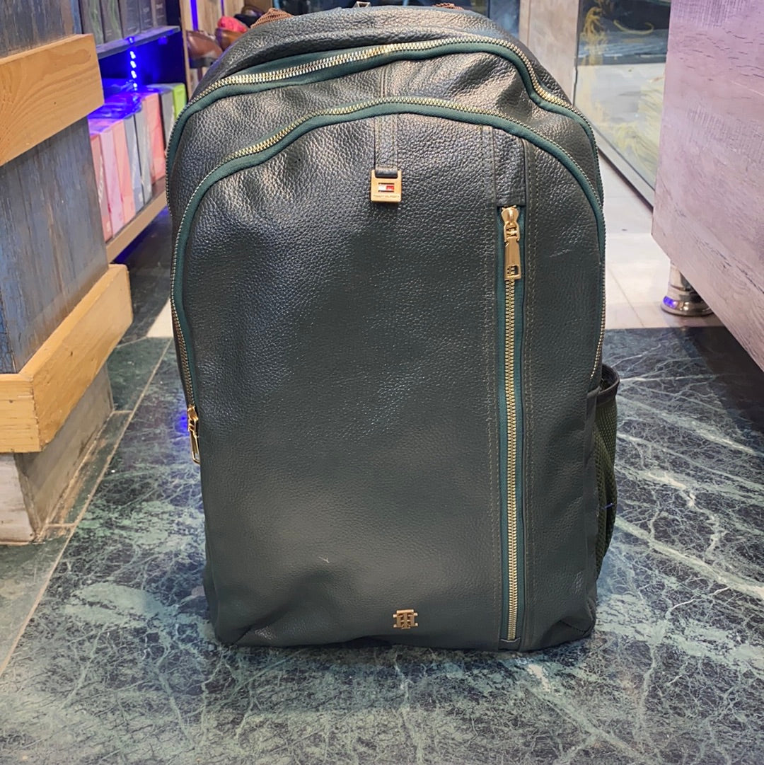 Genuine Leather Backpack Bag for Unisex