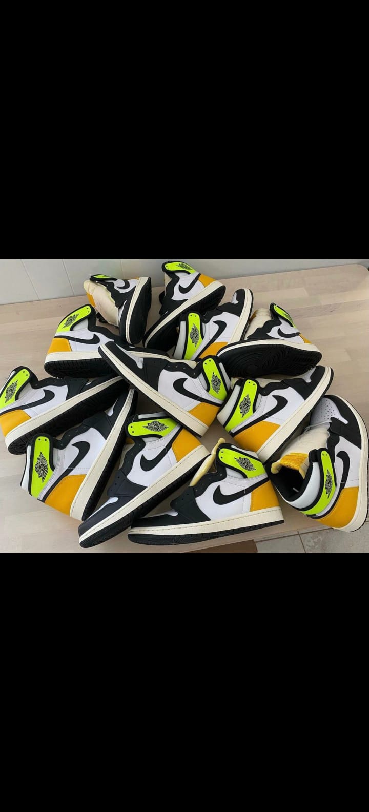 Neon Green Orange Whitw Black Sports High Ankle Shoes 555088118