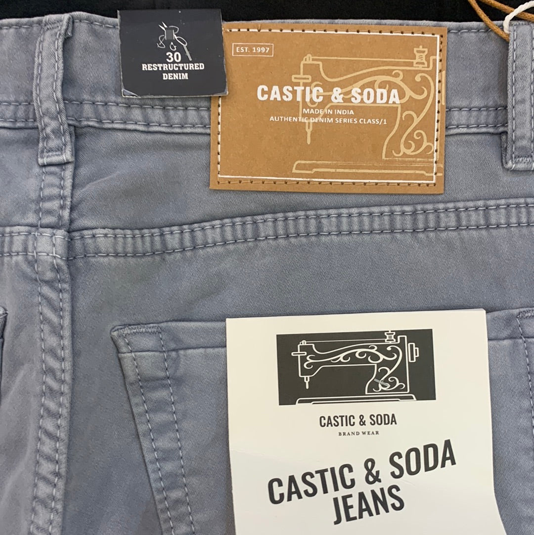 C&S Grey RFD Castic & Soda Trousers Pants Jeans 26028 AAA1