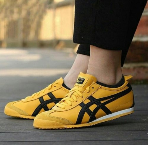 Yellow Black Stripes Running Sneaker Shoes Tiger 350618